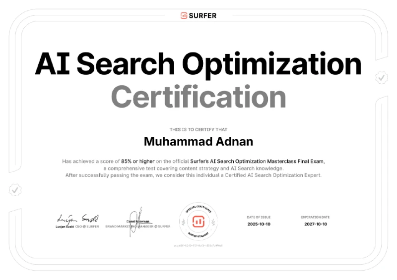 AI Search & Entity Optimization